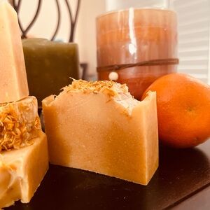 Handcrafted Orange Soap Bar